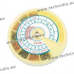 Assortiment de vis auto-centreuses en acier inoxydable