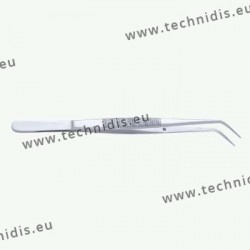 Tweezers with bent serrated points