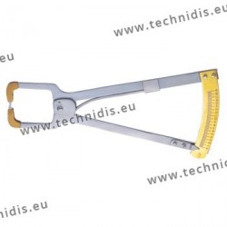 Lens gauge for measuring the lens thickness - Wide jaws