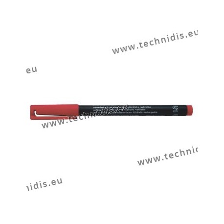 Crayon feutre permanent Lumocolor rouge fin
