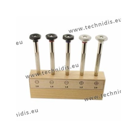 Set of screwdrivers with large plastic head