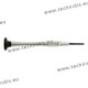 Screwdriver with screw chuck, chrome plated ergonomic handle and diameter 1.5 mm flat blade