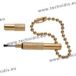 Pocket screwdriver - gold plated