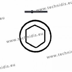 Lame de rechange écrous hexagonaux 2,2 mm