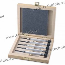 Assortiment de clés pour écrous en coffret bois