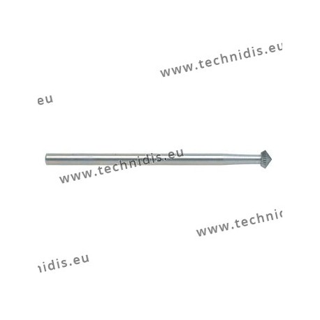 Biconical tool steel cutter 45 deg diameter 2.9 mm