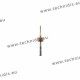 Tungsten carbide cutter with crossed teeth diameter 0.8 mm
