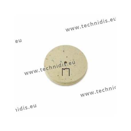 Hard felt wheel, diameter 102 mm, with V groove