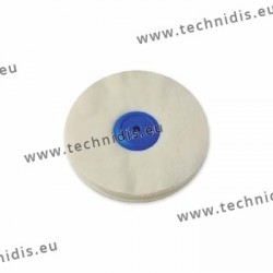 Flannel wheel, plastic center, diameter 125 mm