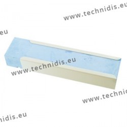 Blue polishing compound in metal sleeve