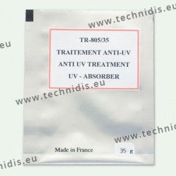 Anti-UV treatment in powder