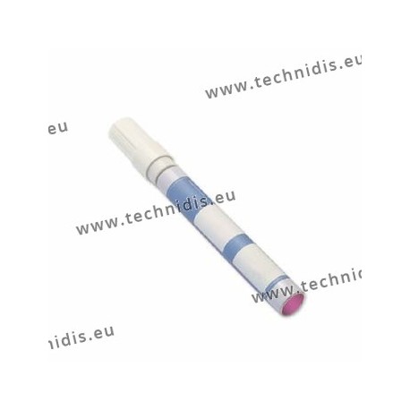Pen for colouring the edge of lenses - fuchsia pink