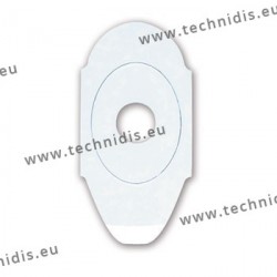 Lens edging pads - oval - Ellipse-Nano - 17x30 mm