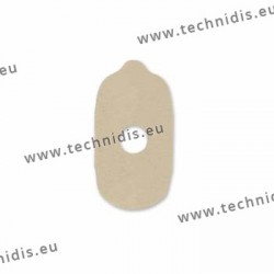 Lens edging pads for soft blocks - 17x30 mm