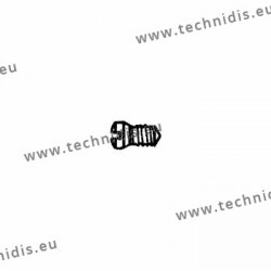 Screw for closing blocks and hinges 1.4 x 1.9 x 3.4 - white