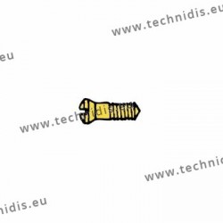 Screw for closing blocks and hinges 1.4 x 1.9 x 5.0 - gold