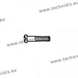 Screw in stainless steel 1.2 x 1.8 x 10.6 - white