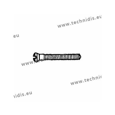 Screw in stainless steel 1.4 x 1.8 x 10.6 - white