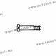 Screw in stainless steel 1.6 x 2.5 x 10 - white