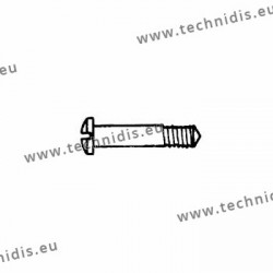 Screw in stainless steel 1.6 x 2.5 x 10 - white