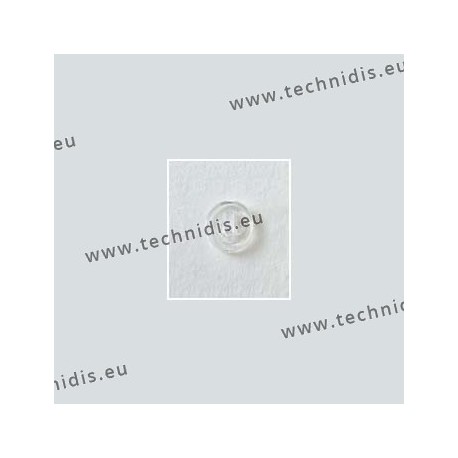 Plaquettes à clipper 9 mm symétriques - silicone - 100 paires