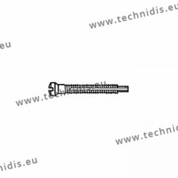 Screw with locking system by nylon thread 1.2 x 1.9 x 11 - white