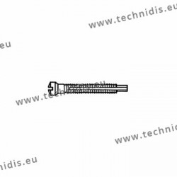 Screw with locking system by nylon thread 1.3 x 1.9 x 11 - white