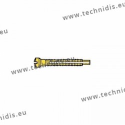 Screw with locking system by nylon thread 1.3 x 1.8 x 11 - gold