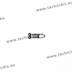 Stainless steel self-centering screw 1.2 x 2.0 x 3.5 - white