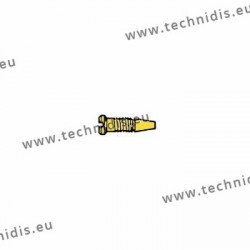 Vis auto-centreuses en acier inoxydable 1.2 x 2.0 x 3.5 - doré