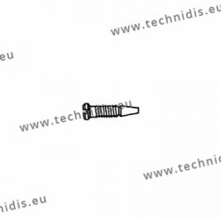 Stainless steel self-centering screw 1.2 x 2.0 x 4.0 - white