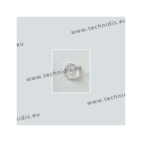 Plaquettes à clipper 9 mm - inserts polycarbonate - PVC - 100 paires