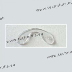 Clip on saddle pads 23.3 mm - polycarbonate inserts - PVC - 5 pieces