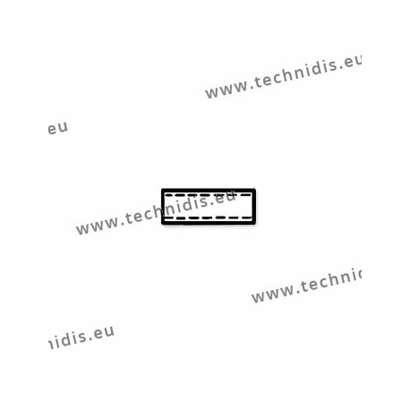 Plastic tubes 1.2 x 1.8 x 5.0 - white