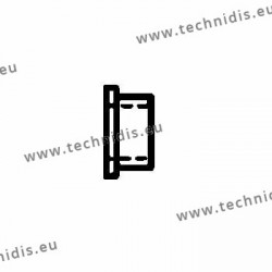 Plastic bushing 1.2 x 2.8 x 1.3 mm