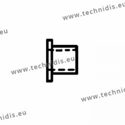 Plastic bushing 1.25 x 1.65 x 1.9 mm