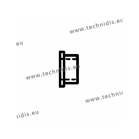 Plastic bushing 1.25 x 2.00 x 1.4 mm