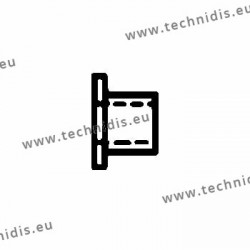 Plastic bushing  1.4 x 1.75 x 2.0 mm