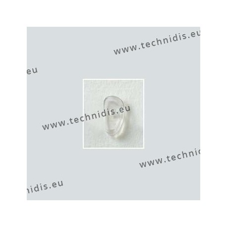 Screw on nose pads 15 mm - polycarbonate inserts - PVC - 100 pairs