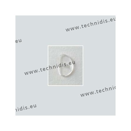 Solid screw on nose pads 14 mm - ultra thin - 10 pairs