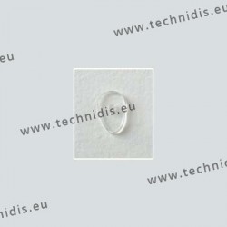 Solid screw on nose pads 12 mm - ultra thin - drop shape - 10 pairs