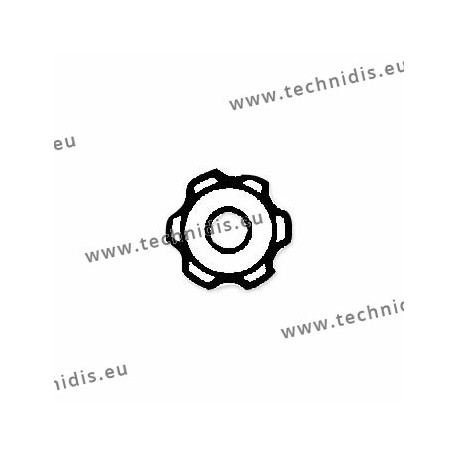 Standard nylon star nuts 1.4x2.2x2.1 - crystal