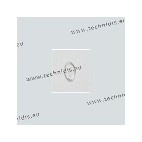 Oval solid nose pads 12 mm - polycarbonate - 100 pairs