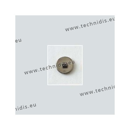 Screw on titanium nose pads 8 mm - titanium colour