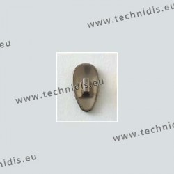 Clip on titanium nose pads 12 mm - titanium colour