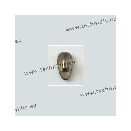 Clip on titanium nose pads 12 mm - titanium colour