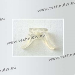 Silicone saddle bridge - Baby - Polycarbonate insert - small