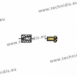 Accessoires de montage pour monture métal - Doré