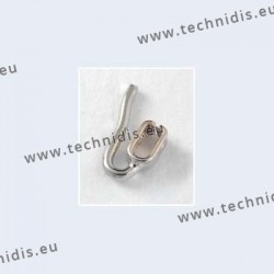 Nose pad arms for clip on nose pads - nickel plated