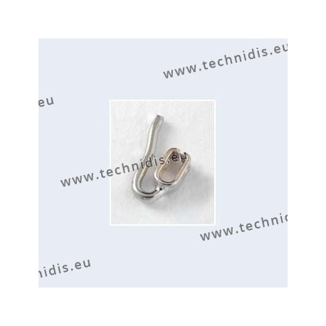 Nose pad arms for clip on nose pads - nickel plated